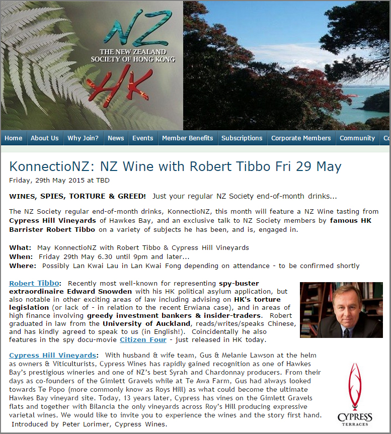 NZ wine with Robert Tibbo
