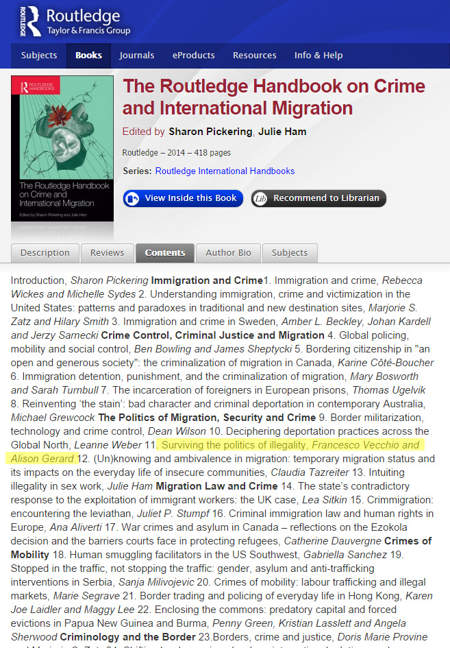 Routledge Handbook on Crime and International Migration