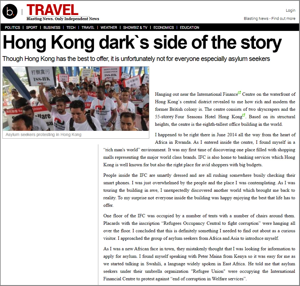Blasting News - HK's dark side of the story