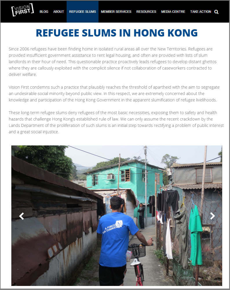 Website launches slum page