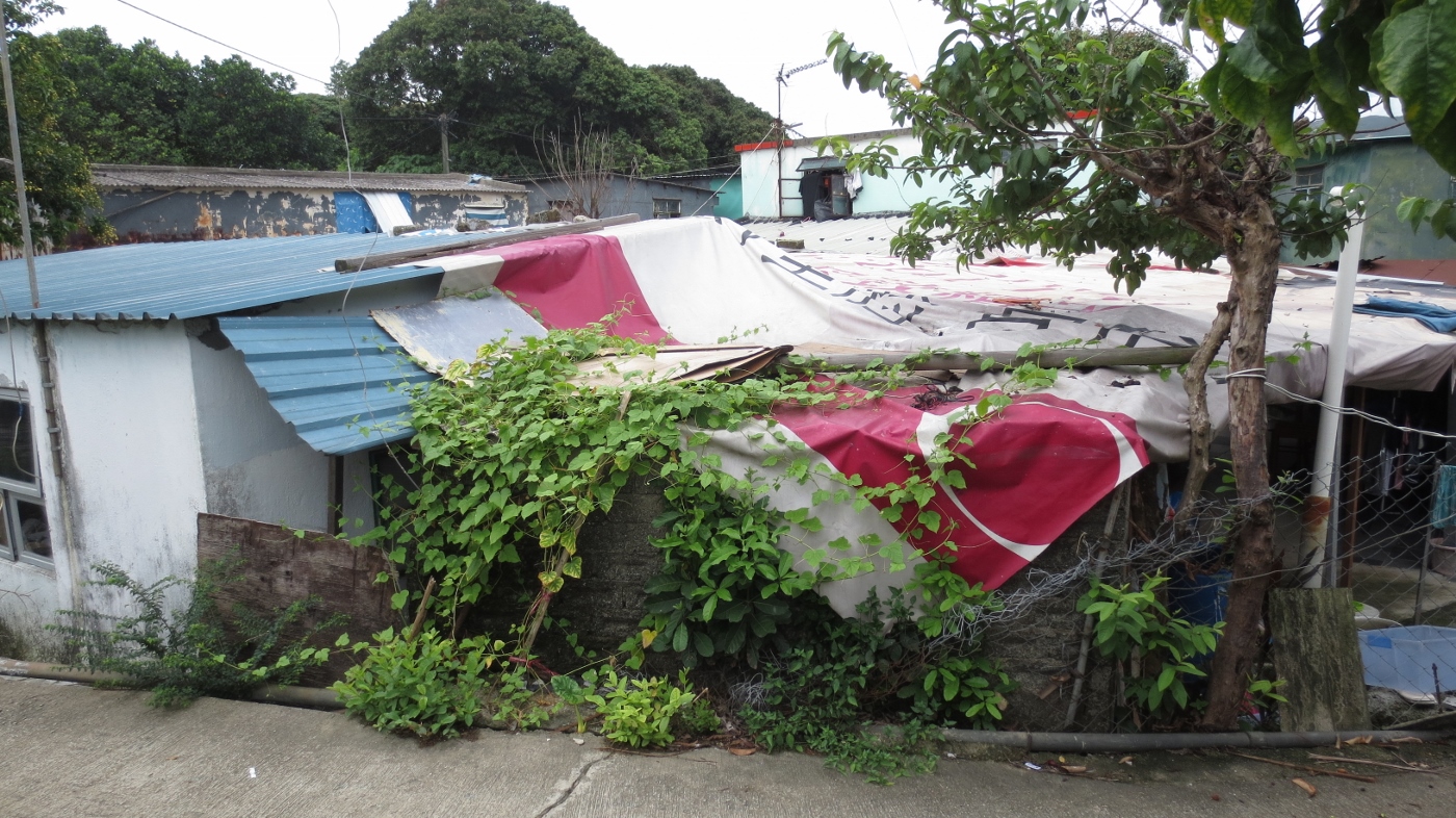 A refugee slum in Lam Tei, Tuen Mun,  home to several dozen vulnerable and destitute claimants