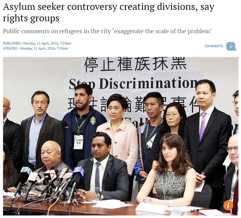 SCMP - Asylum seeker controversy creating divisions, say rights groups