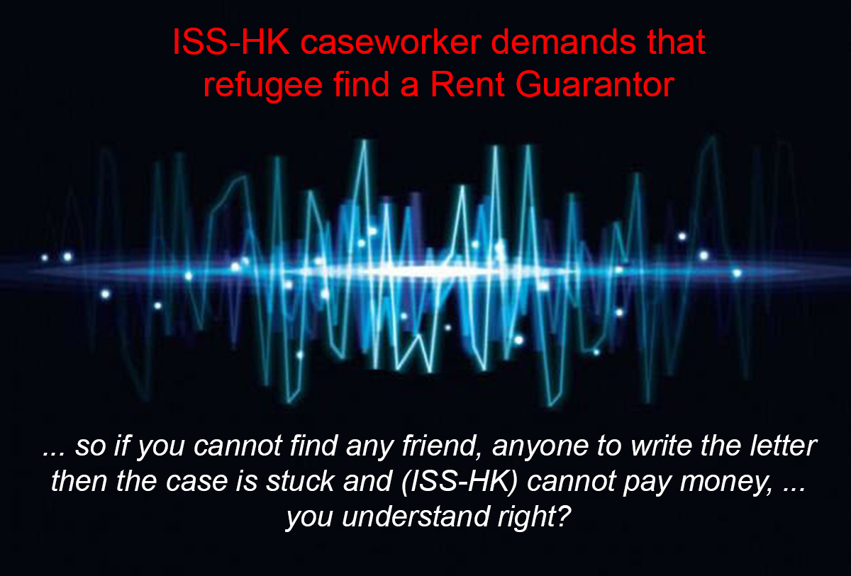 ISS-HK arbitrarily demands _friend to help with extra money_ as precondition for rental assistance